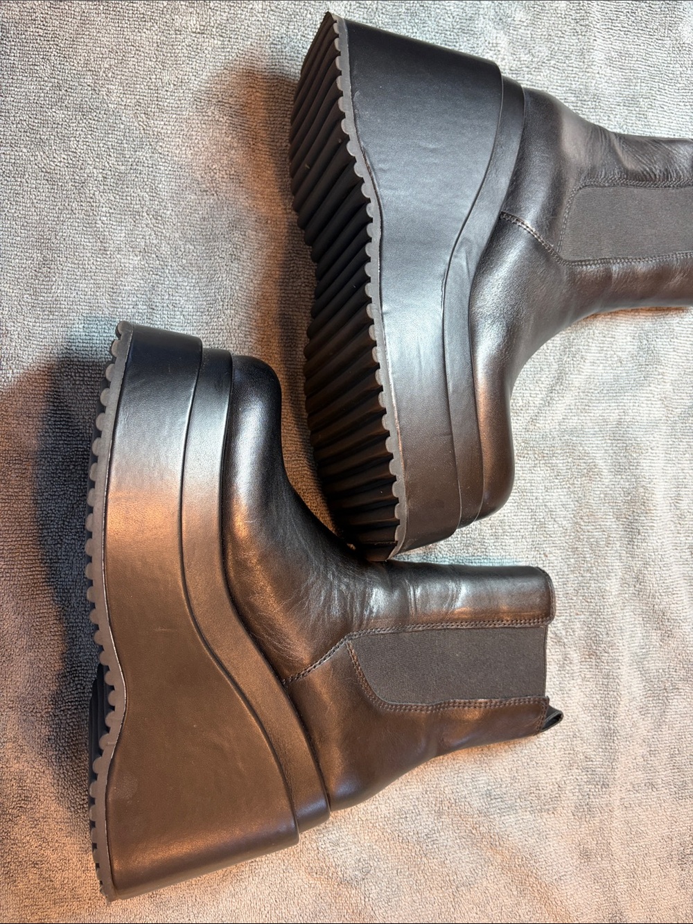 Steve Madden platform Chelsea boots W7 - Picture 5 of 8